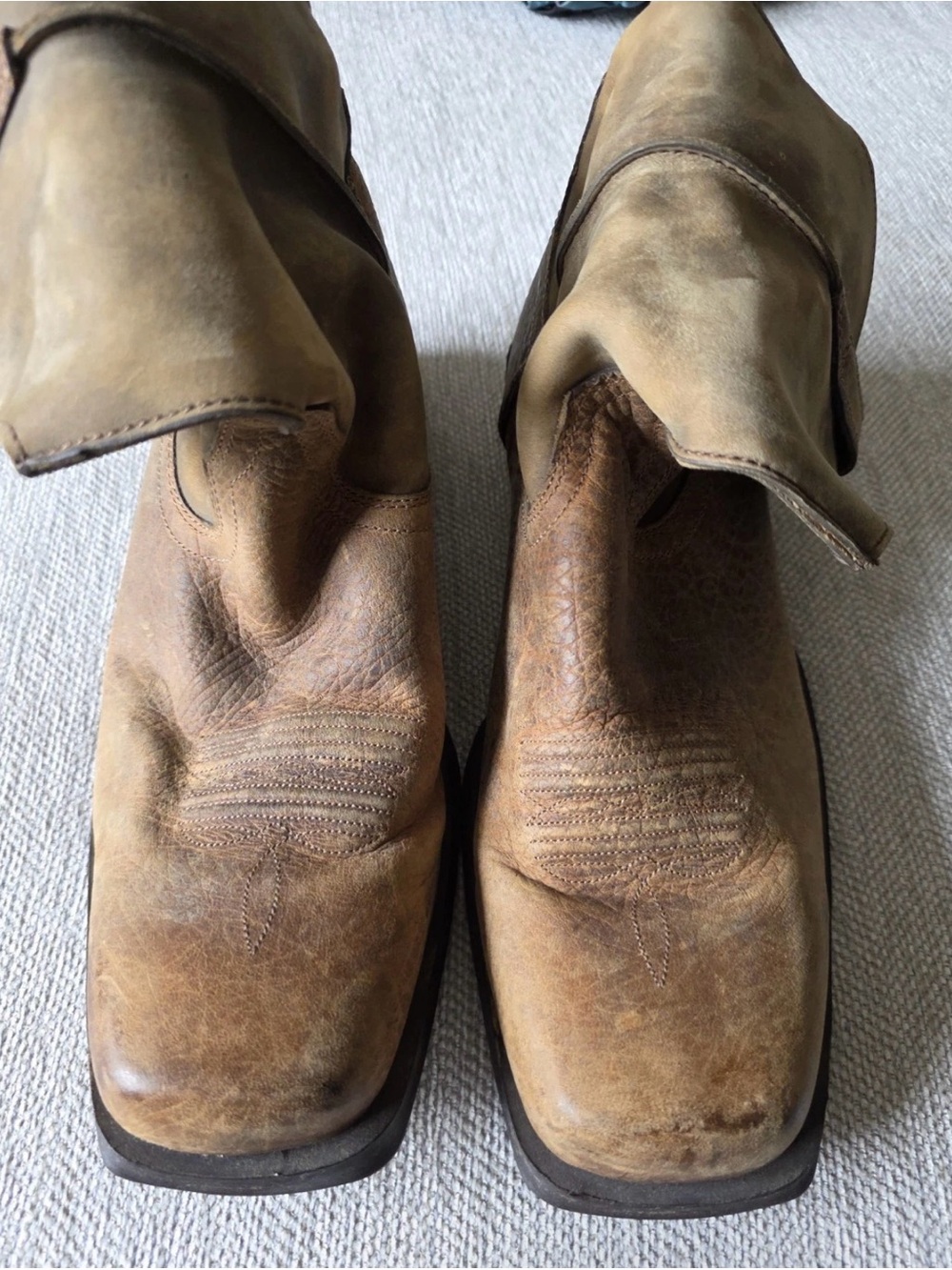 Ariat Men's Brown Leather Western Work Boots